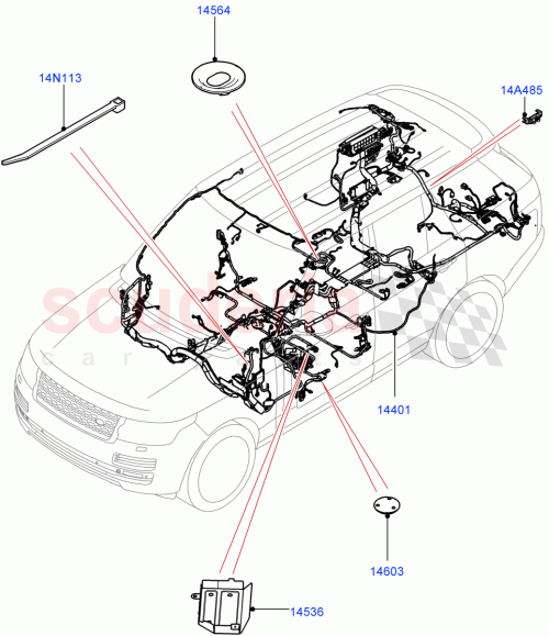 Part Diagram for Land Rover LR055176