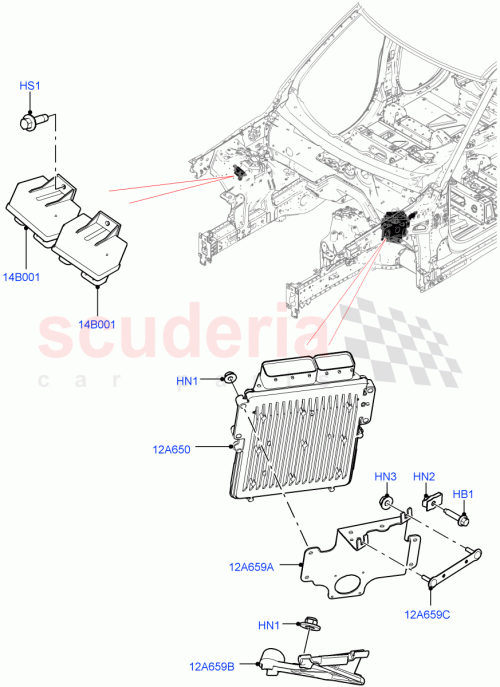 Part Diagram for Land Rover LR022838