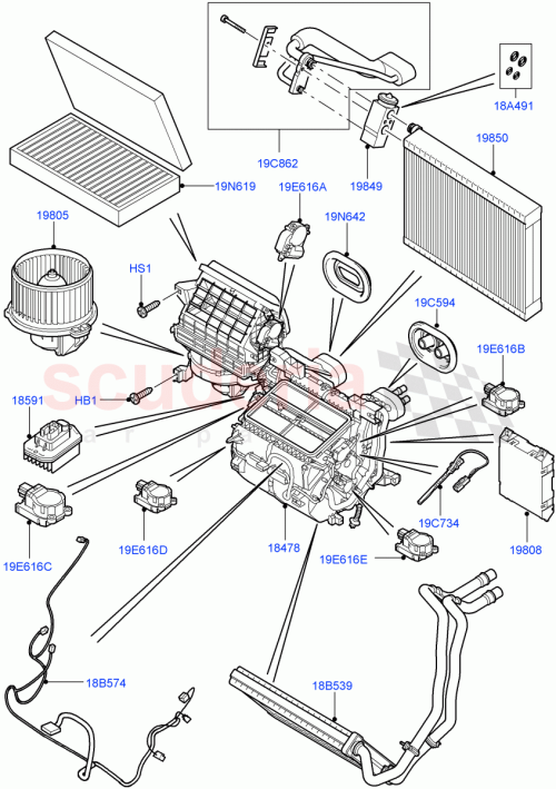Part Diagram for Land Rover LR041274