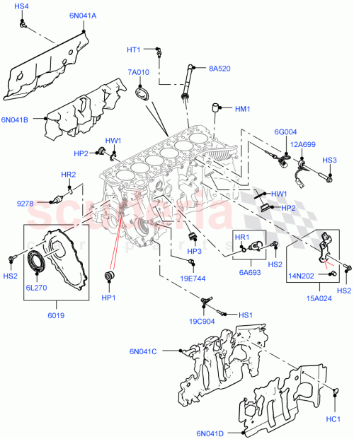 Part Diagram for Land Rover LR121239