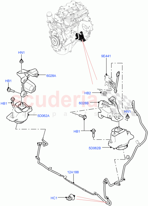 Part Diagram for Land Rover LR126182