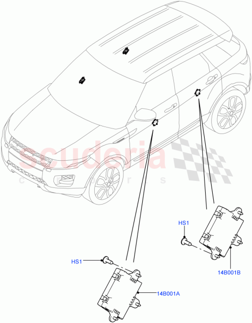 Part Diagram for Land Rover LR083617