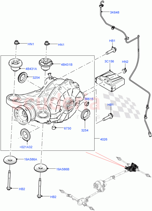 Part Diagram for Land Rover LR082566