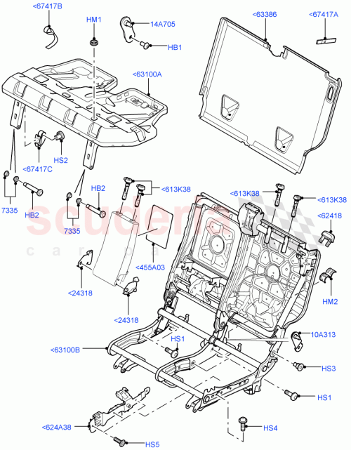 Part Diagram for Land Rover HYH500030