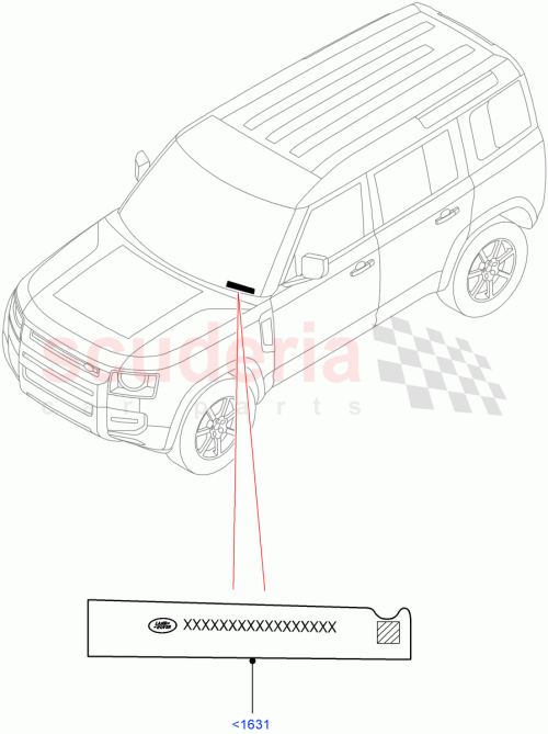 Part Diagram for Land Rover LR163756