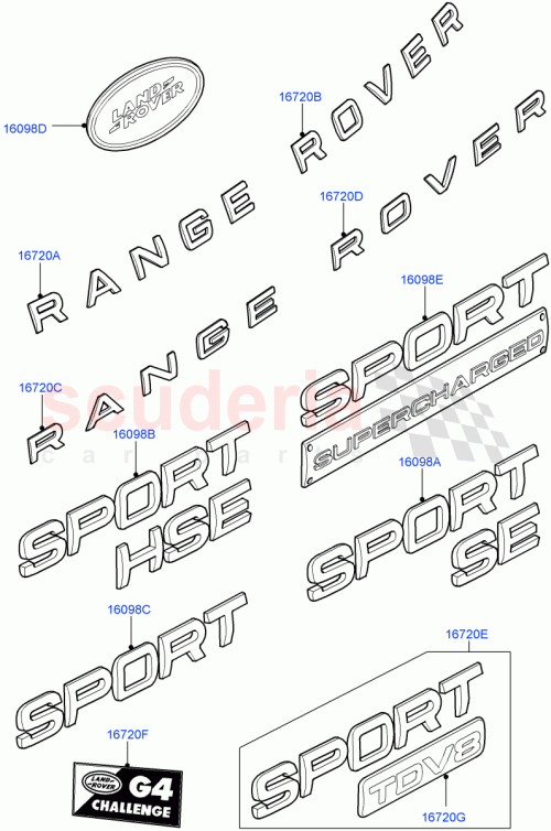 Part Diagram for Land Rover DAL500100