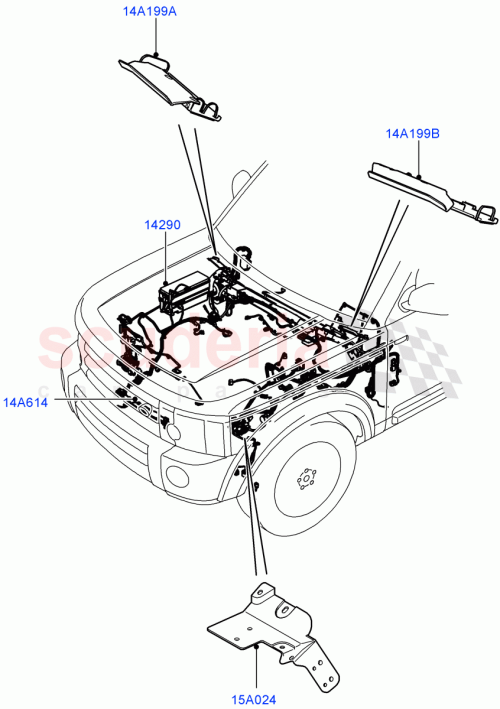 Part Diagram for Land Rover LR071493