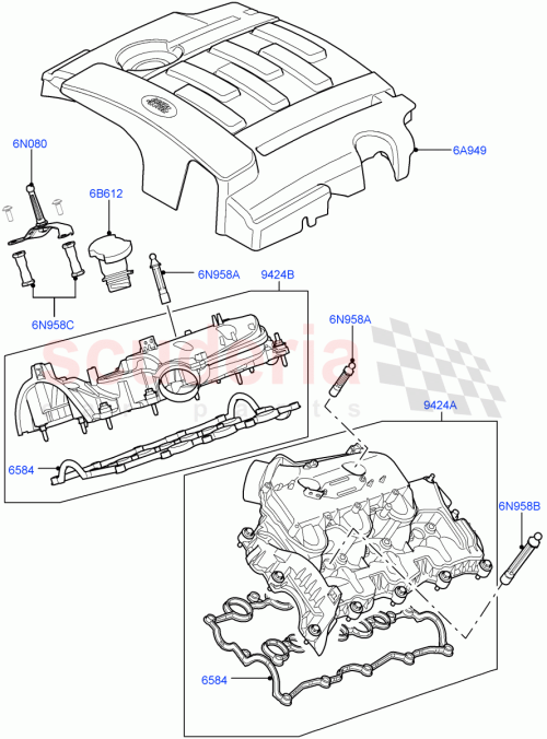 Part Diagram for Land Rover LR013450