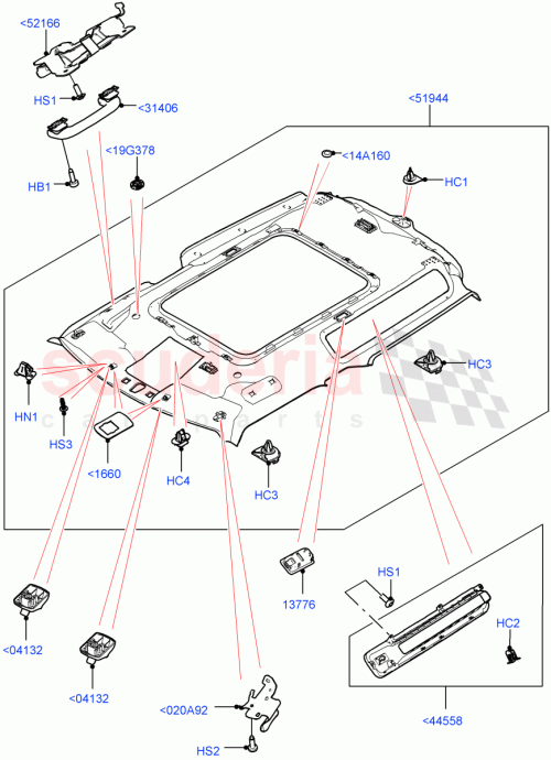 Part Diagram for Land Rover LR166750
