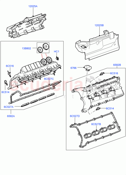 Part Diagram for Land Rover LR113201