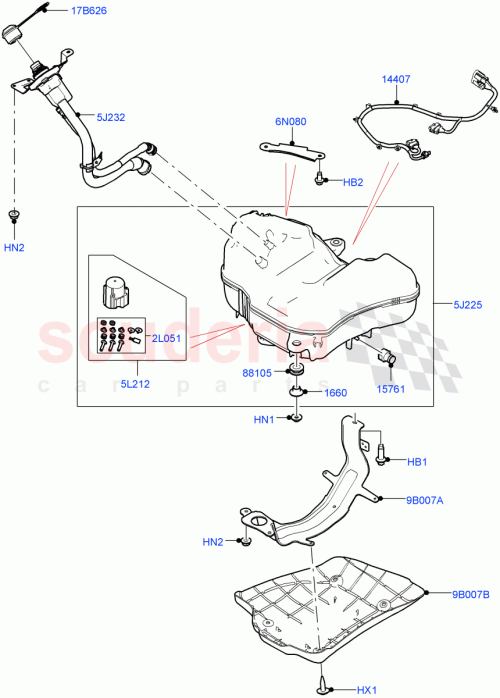 Part Diagram for Land Rover LR139657