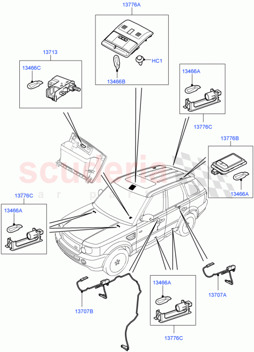 Part Diagram for Land Rover XDE500810NUG