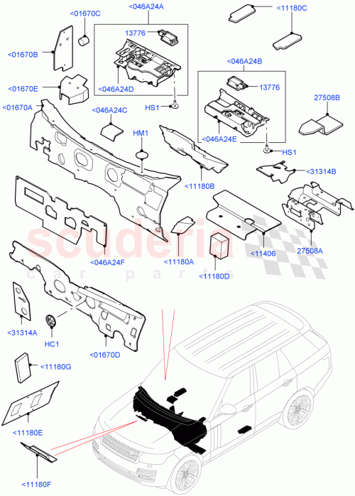 Part Diagram for Land Rover LR040337