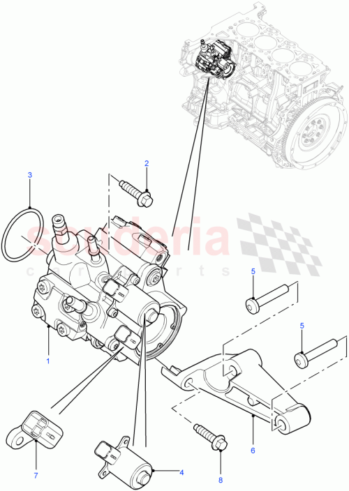 Part Diagram for Land Rover LR095811