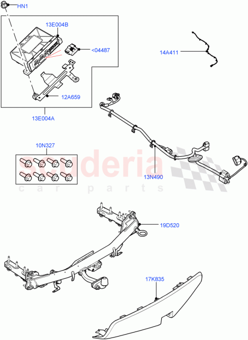 Part Diagram for Land Rover LR083603
