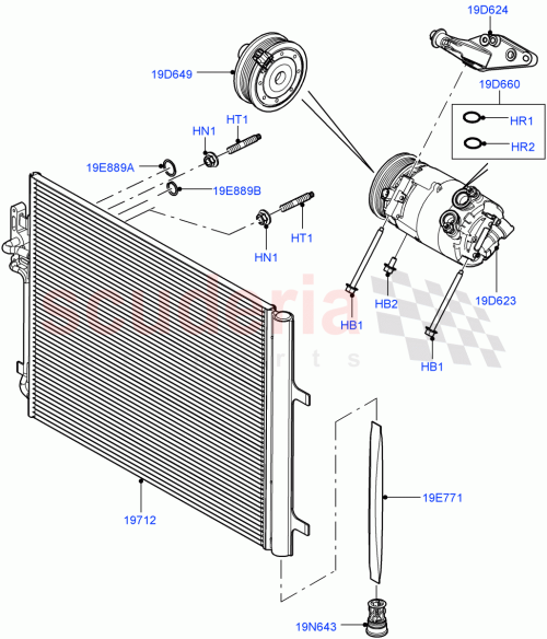 Part Diagram for Land Rover LR002658
