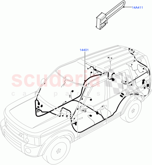 Part Diagram for Land Rover LR054262