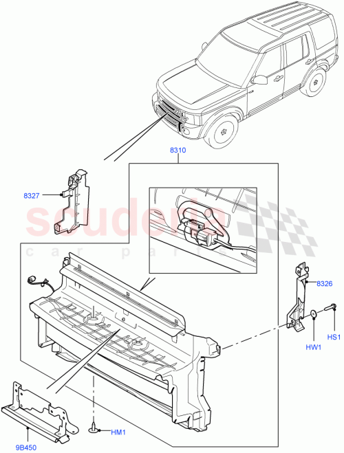 Part Diagram for Land Rover LR024163