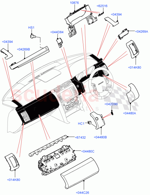Part Diagram for Land Rover LR082912