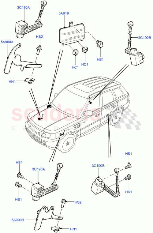Part Diagram for Land Rover LR032172