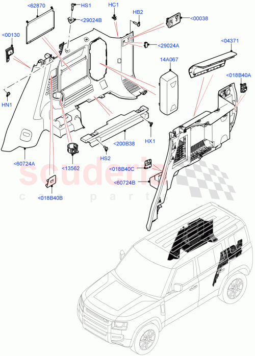 Part Diagram for Land Rover LR131550