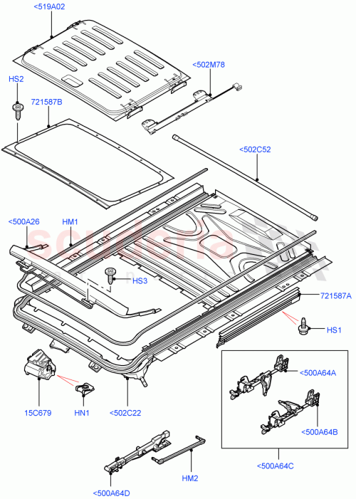 Part Diagram for Land Rover EFY500040