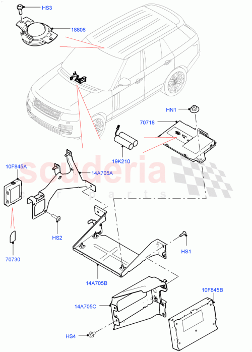 Part Diagram for Land Rover LR116485