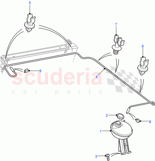 Part Diagram for Land Rover PCF101530