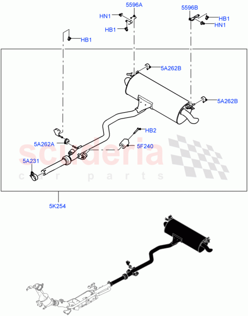Part Diagram for Land Rover LR117553