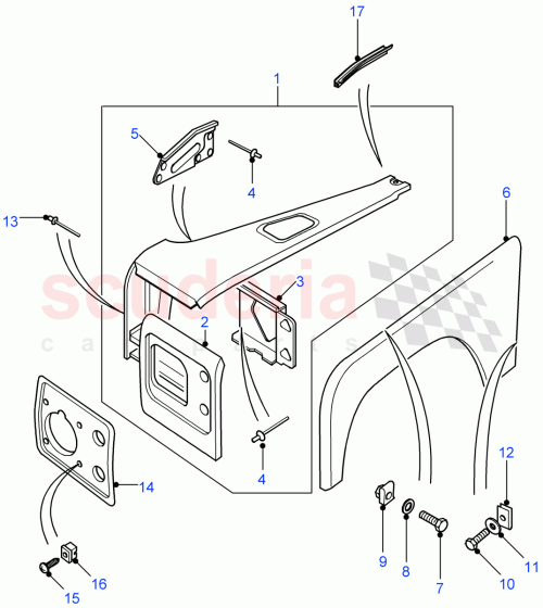 Part Diagram for Land Rover 302532