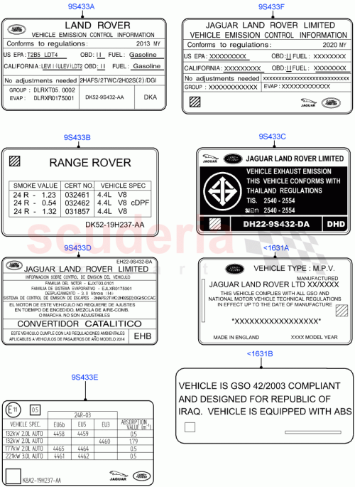 Part Diagram for Land Rover LR039230