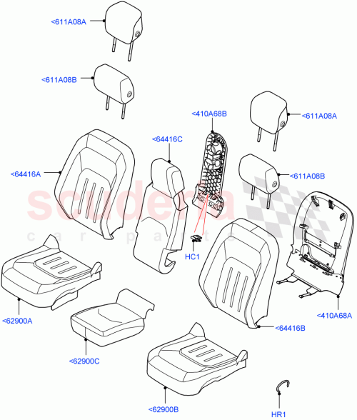 Part Diagram for Land Rover LR156973