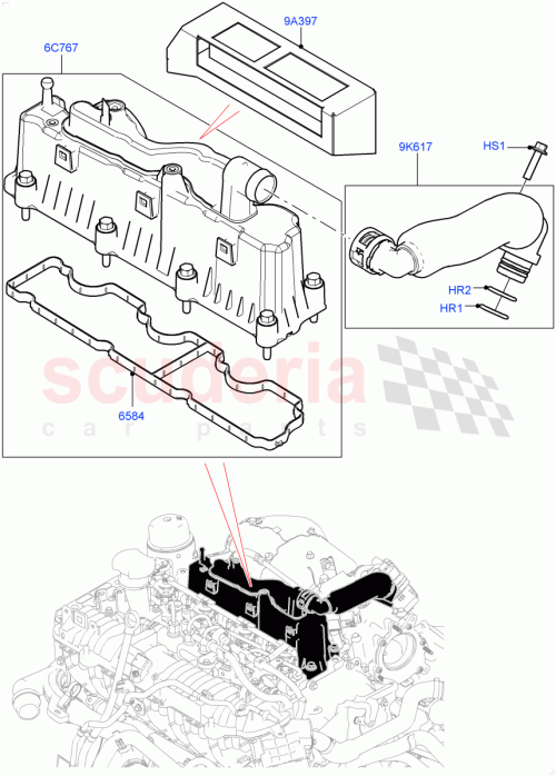 Part Diagram for Land Rover LR093136