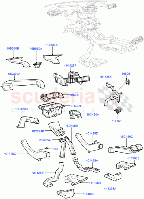 Part Diagram for Land Rover LR059181