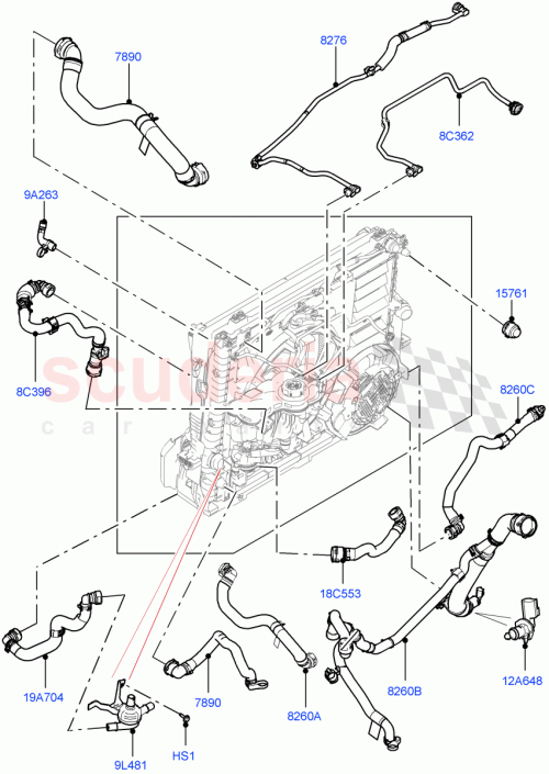 Part Diagram for Land Rover LR140899
