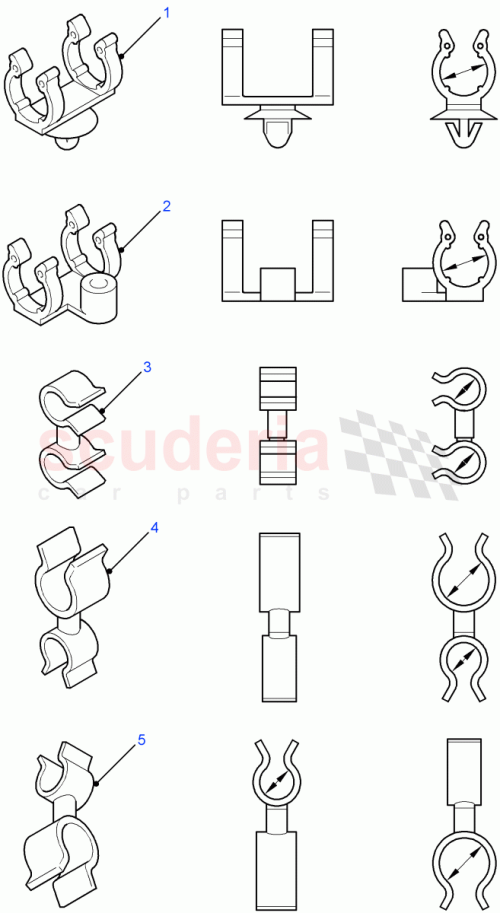 Part Diagram for Land Rover ADU7739L
