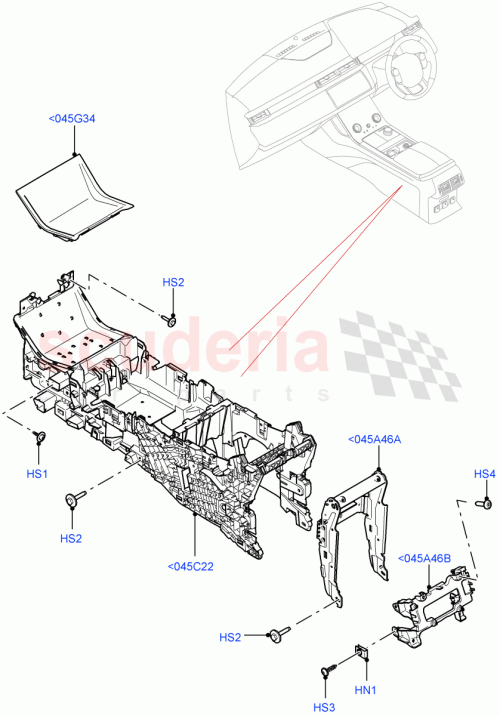 Part Diagram for Land Rover LR091642