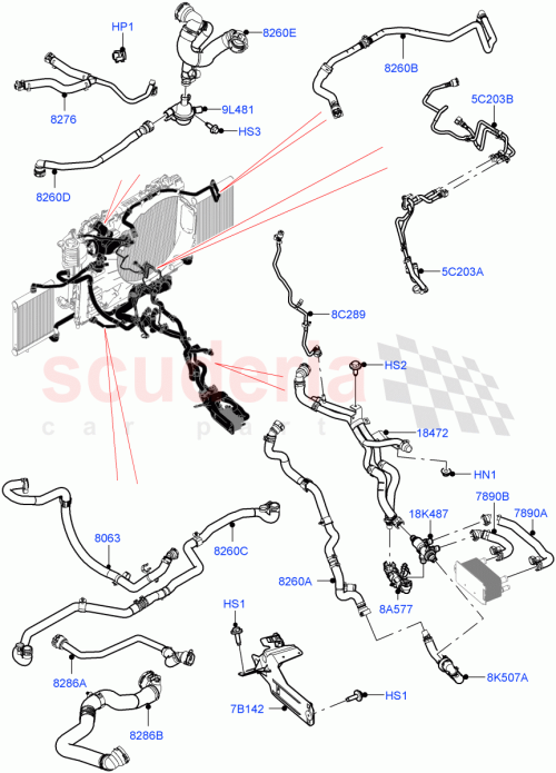 Part Diagram for Land Rover LR123060