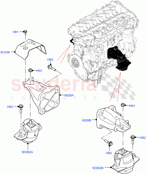 Part Diagram for Land Rover LR141384