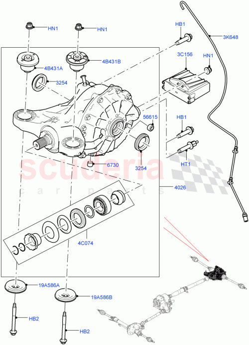 Part Diagram for Land Rover LR055252