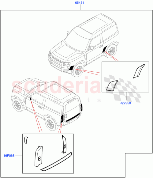 Part Diagram for Land Rover VPLE90CQR01