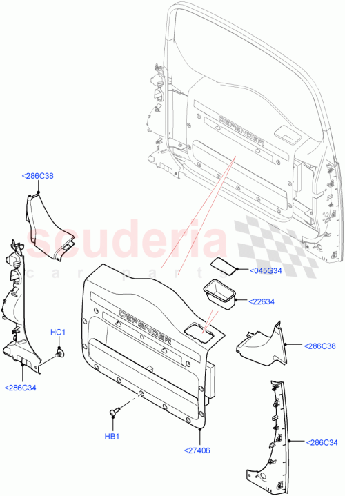 Part Diagram for Land Rover LR132187