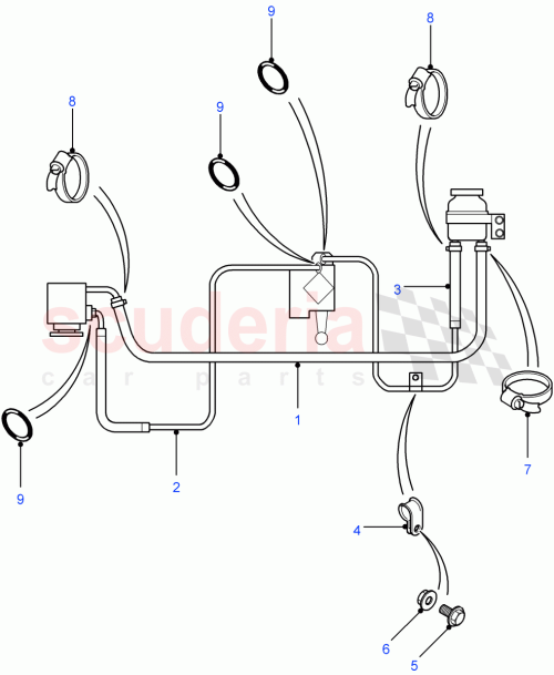 Part Diagram for Land Rover QEP501820