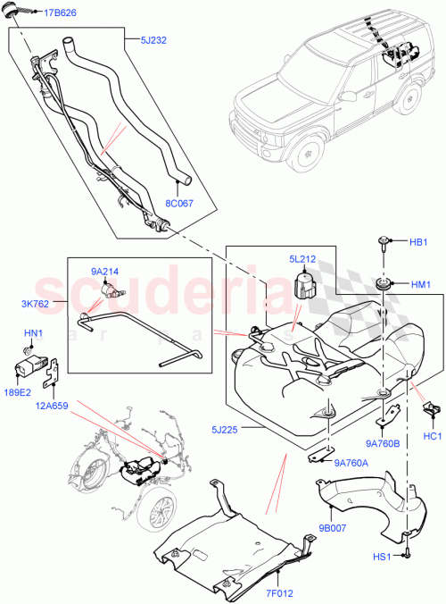 Part Diagram for Land Rover LR071390