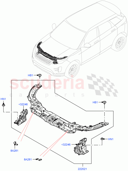 Part Diagram for Land Rover LR133106