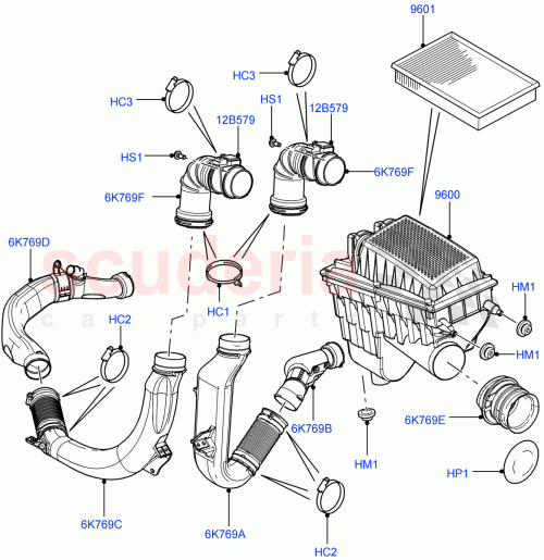 Part Diagram for Land Rover LKD500030