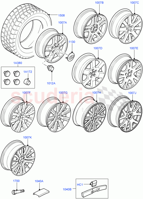 Part Diagram for Land Rover RRG500030