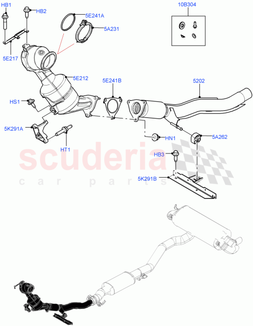 Part Diagram for Land Rover LR105411