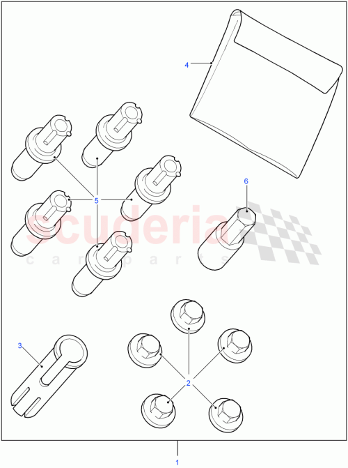 Part Diagram for Land Rover STC3428