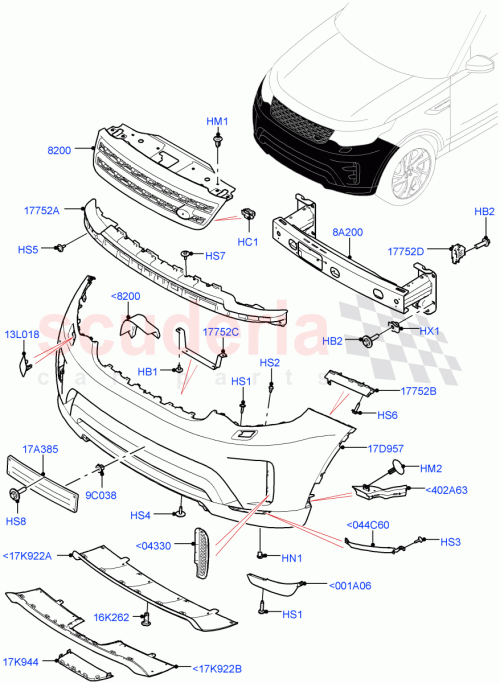 Part Diagram for Land Rover LR154943